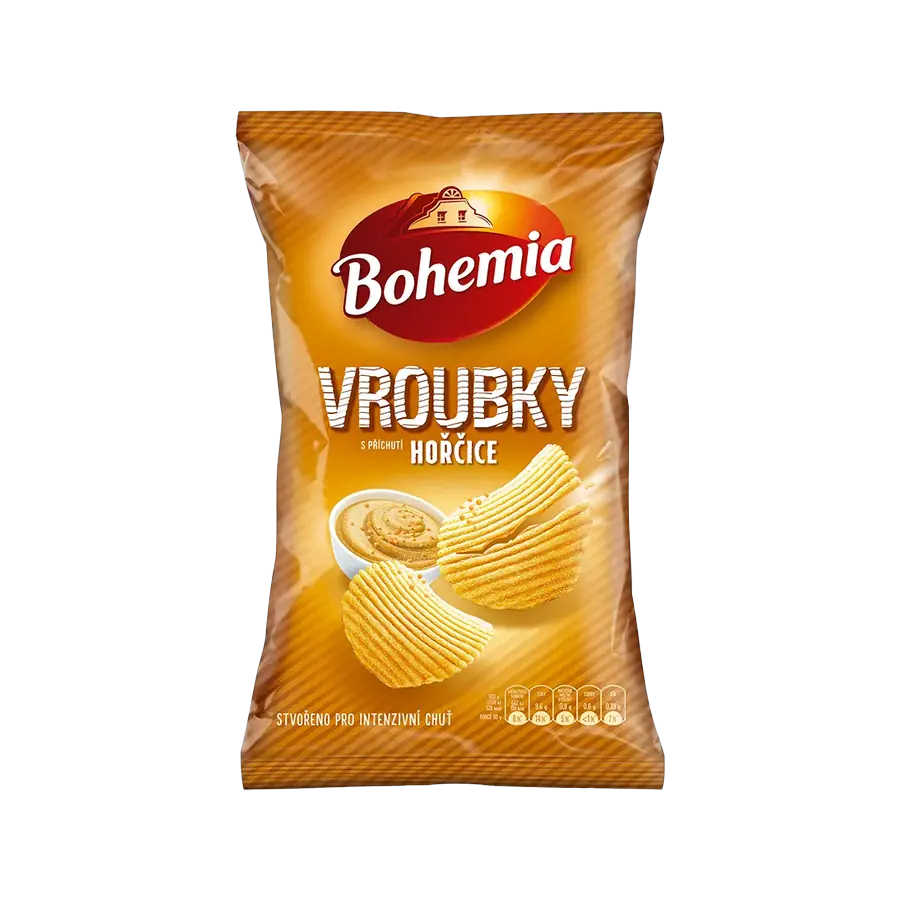 Bohemia Vroubky hořčice 120 g — Bohemia
