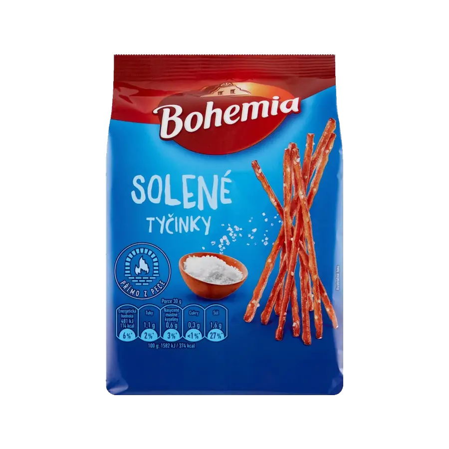Bohemia tyčinky solené 160 g — Bohemia
