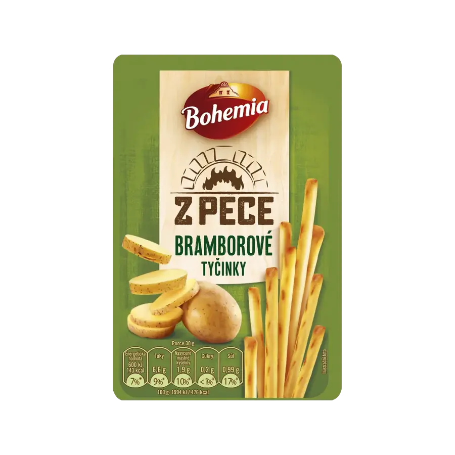 Bohemia Z pece bramborové tyčinky 160 g — Bohemia