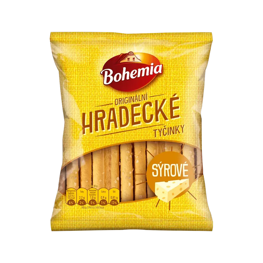 Bohemia Hradecké tyčinky sýrové 90 g — Bohemia