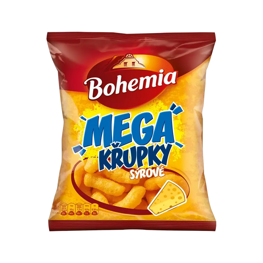 Bohemia MEGA křupky sýrové 150 g — Bohemia