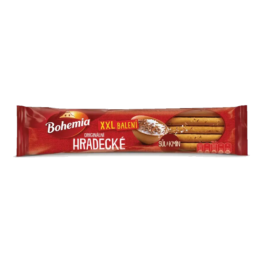 Bohemia Hradecké tyčinky kmín a sůl XXL 125 g
