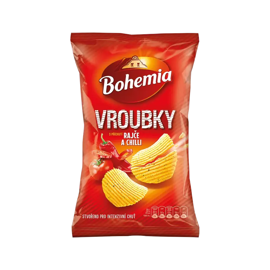 Bohemia Vroubky rajče a chilli 120 g