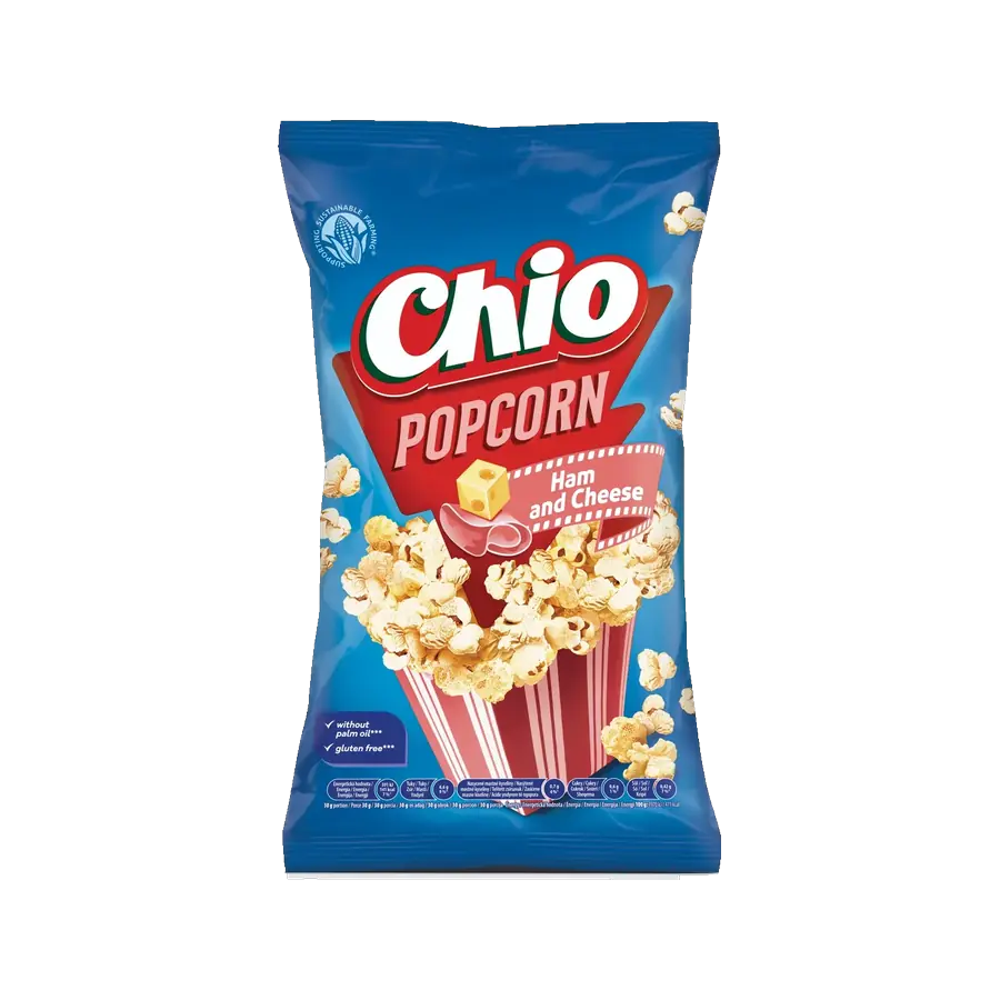Chio Ready To Eat Popcorn šunka a sýr 75 g